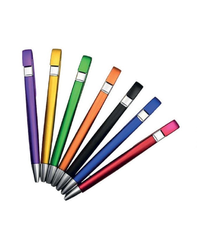 Caneta Plástica com Alça de Fixação